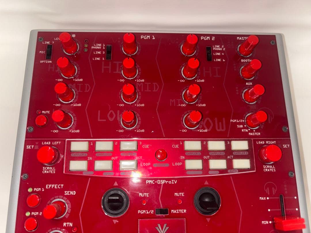 Vestax PMC-05Pro IV DJミキサー 赤