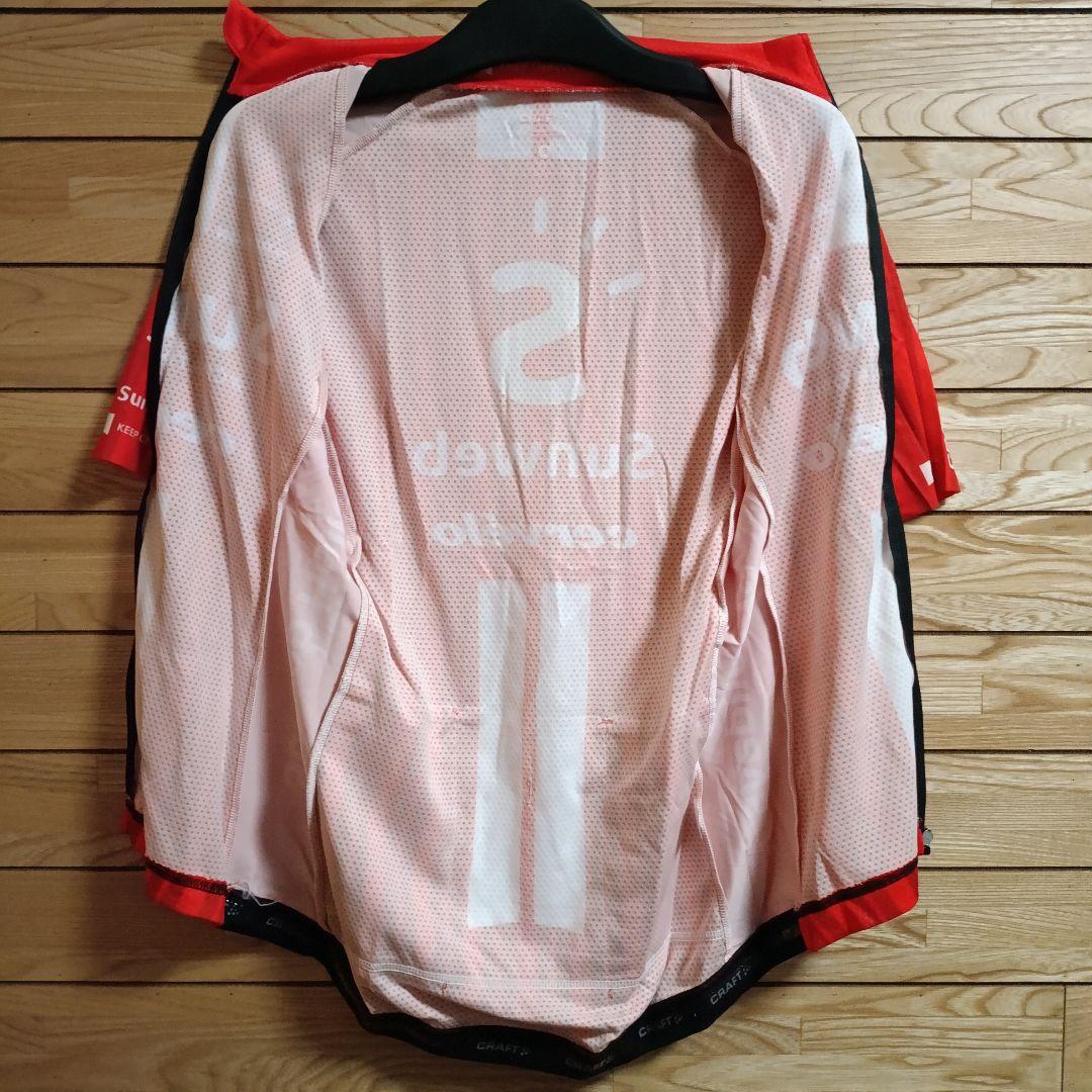 レディース支給品　sunweb　サイクルジャージ　女性用　半袖　サンウェブ