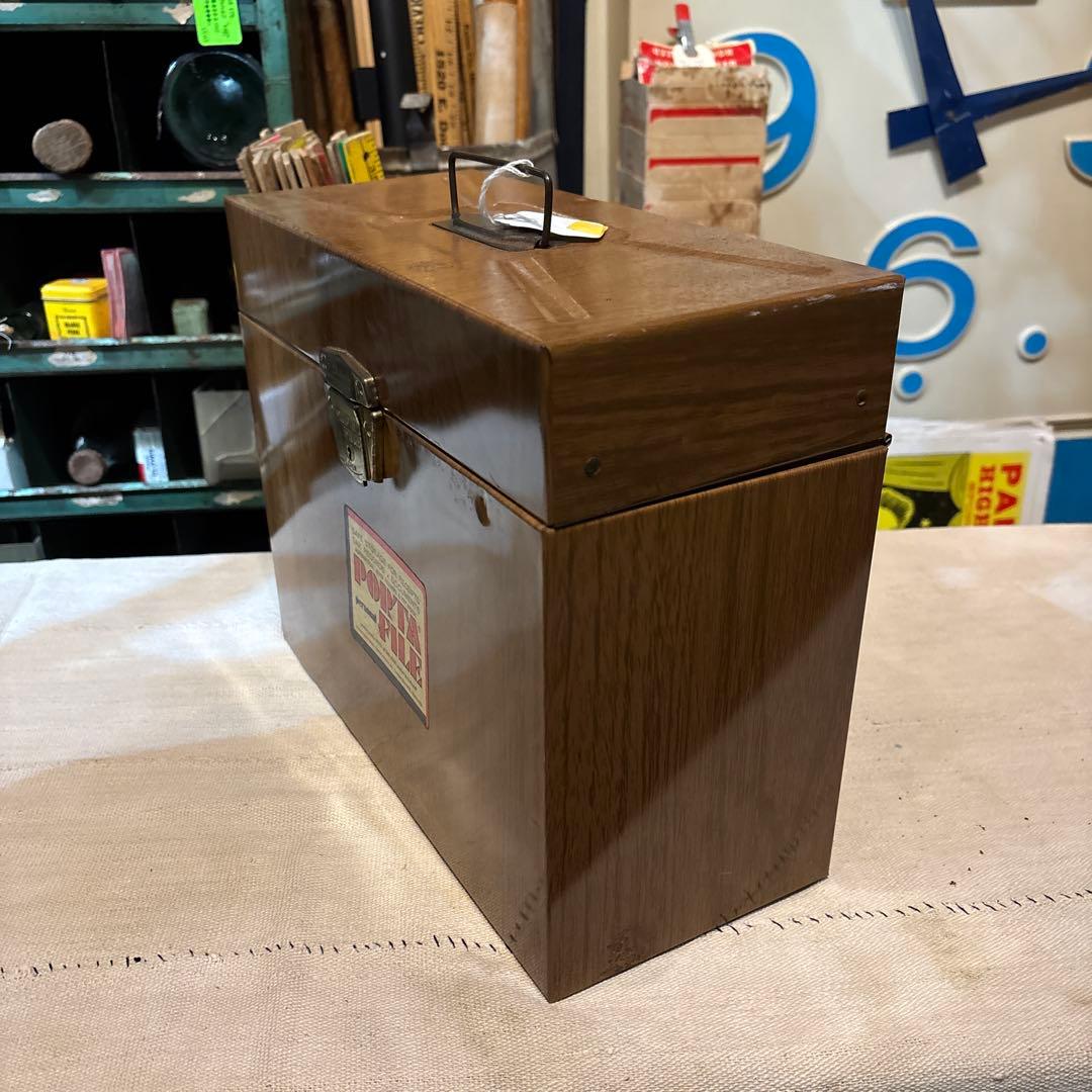 USA VINTAGE L FILEBOX 収納ケース鍵付き PORTA