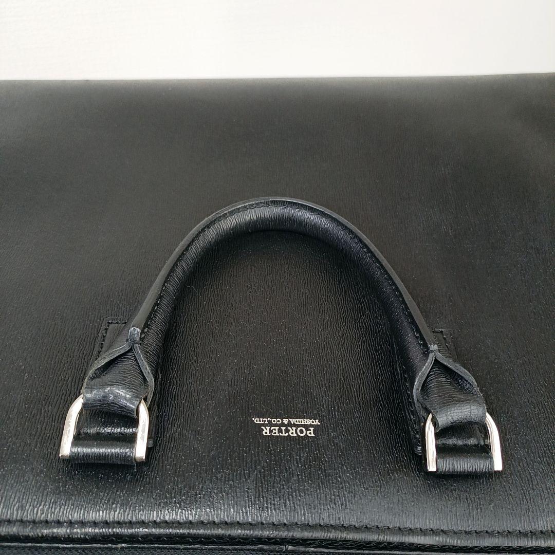 最新型　超美品　ポーター フラックス ビジネスバッグ レザー A4可 ブラック