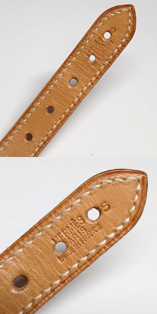 美品 エルメス 首輪 カラー 犬 レザー Hロゴ トワルアッシュ ペット S