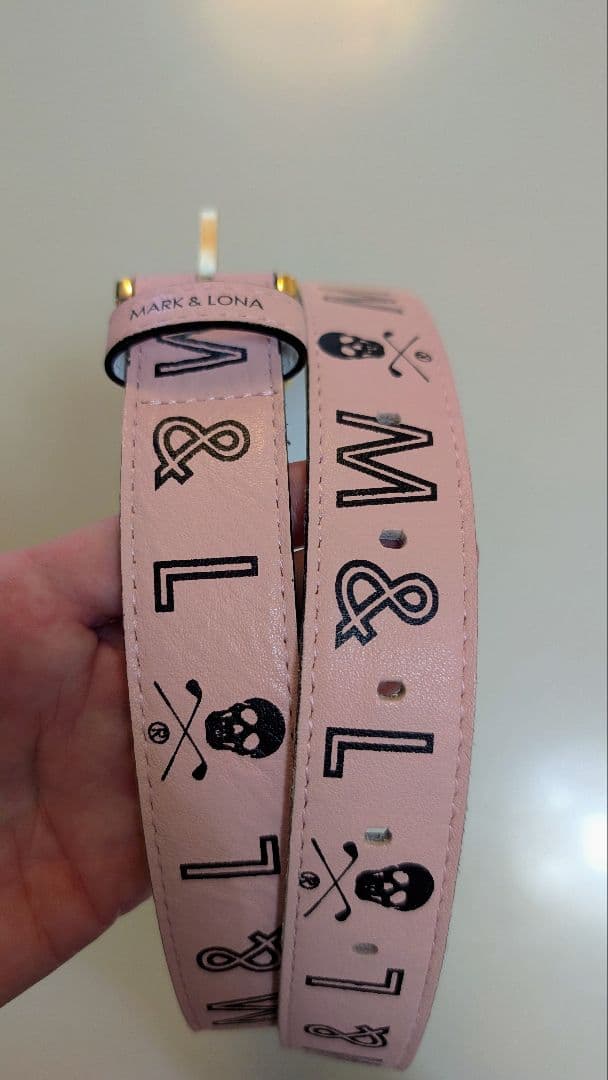 MARK & LONA ピンクスカルベルト