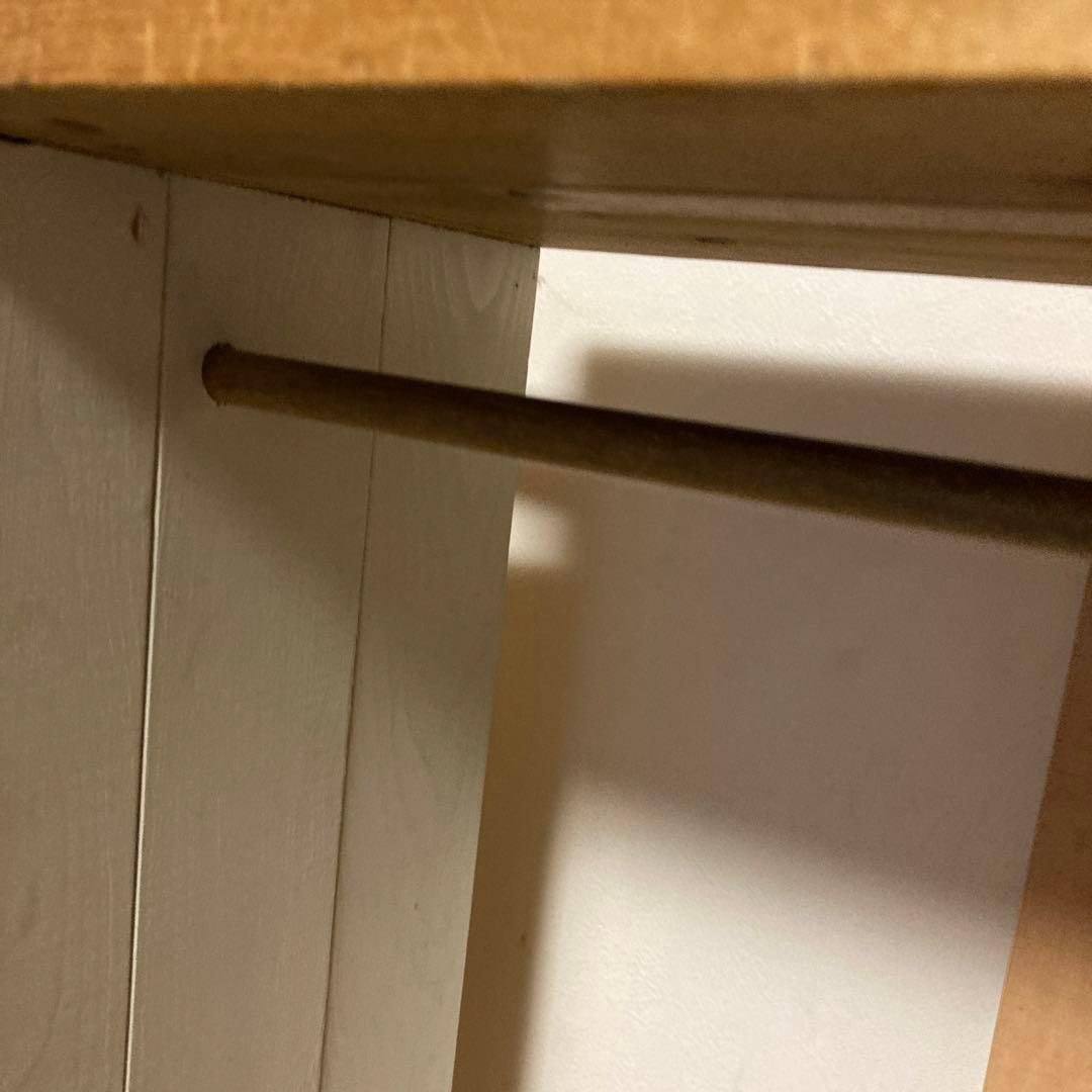 ヴィンテージ風家具　ハンドメイド作家　シャビーホワイト　小学生　ランドセルラック