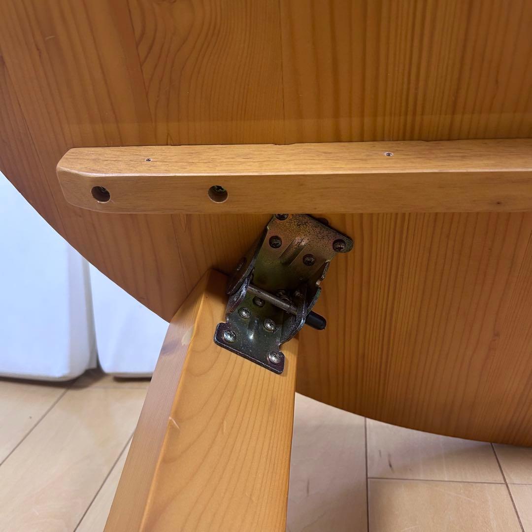 ちゃぶ台　丸形　折りたたみ　円形　パイン材　直径80 無垢材　ローテーブル