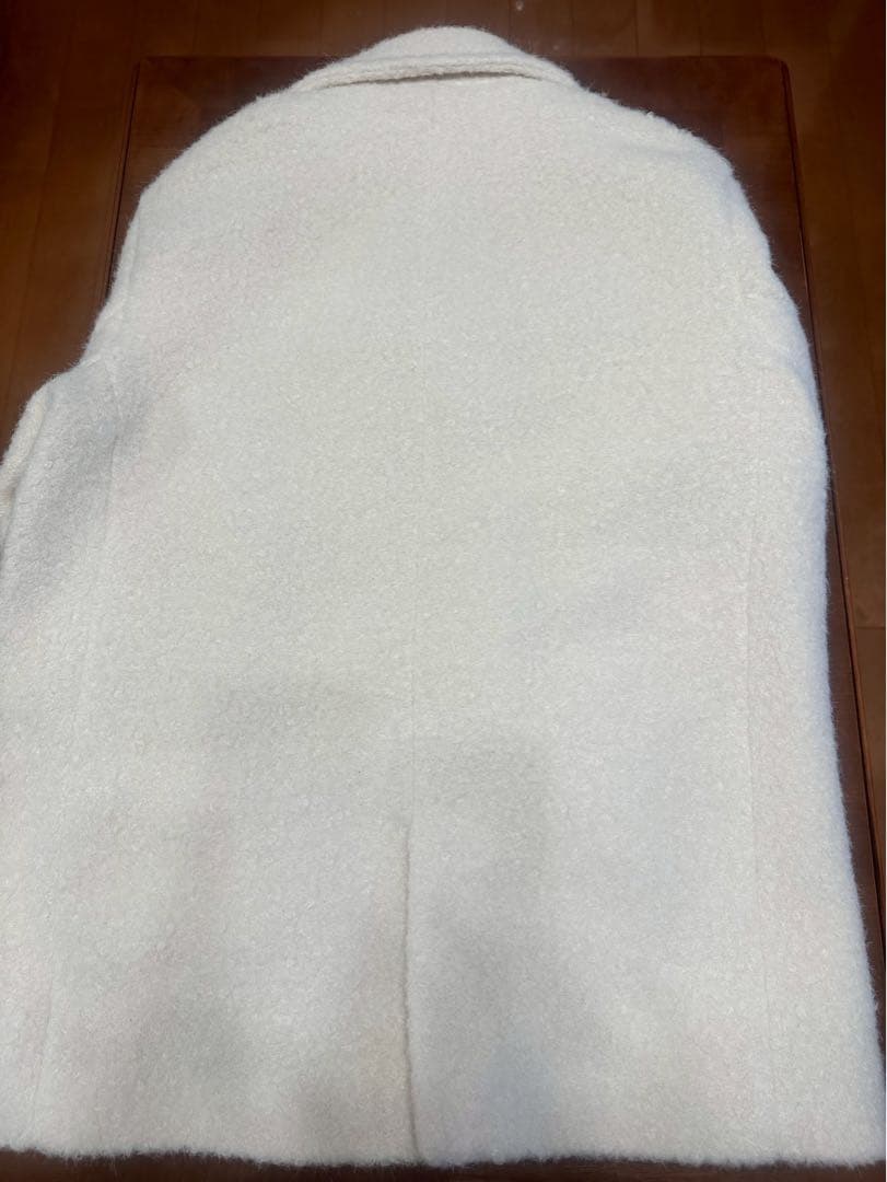 お値下げ！ZARA ブークレダブルブレストミディ丈コート