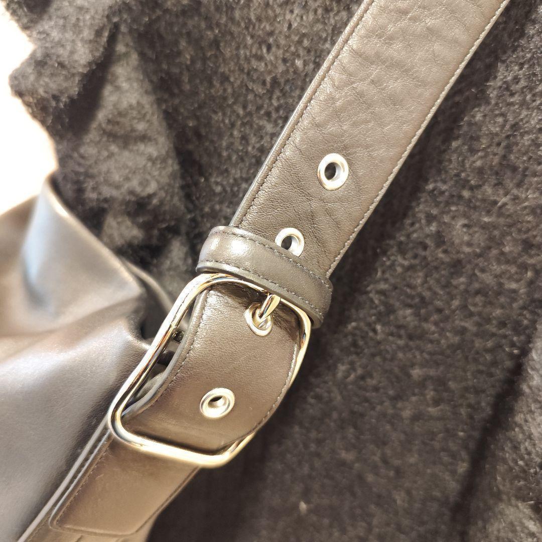 【美品】オールドコーチ ショルダー A4 バケツ型 ブラック COACH