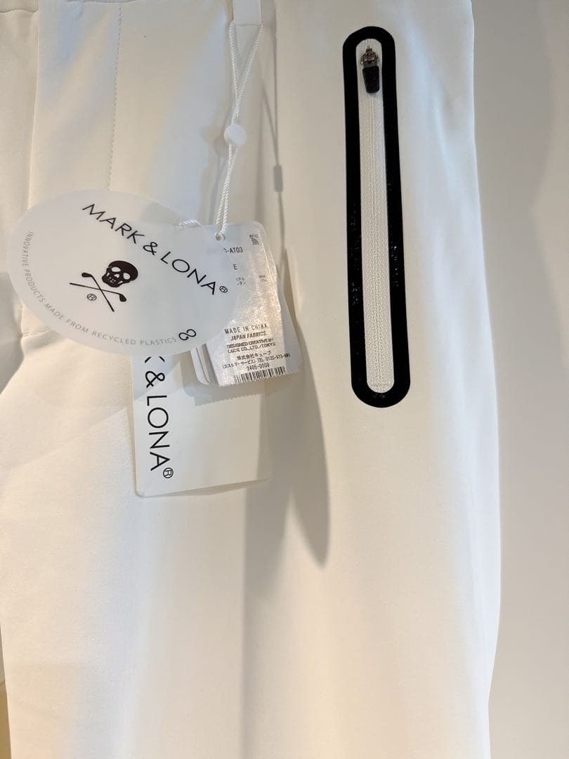 新品 ✨ MARK&LONA ジャージー マーク＆ロナ パンツ ボトムス 白