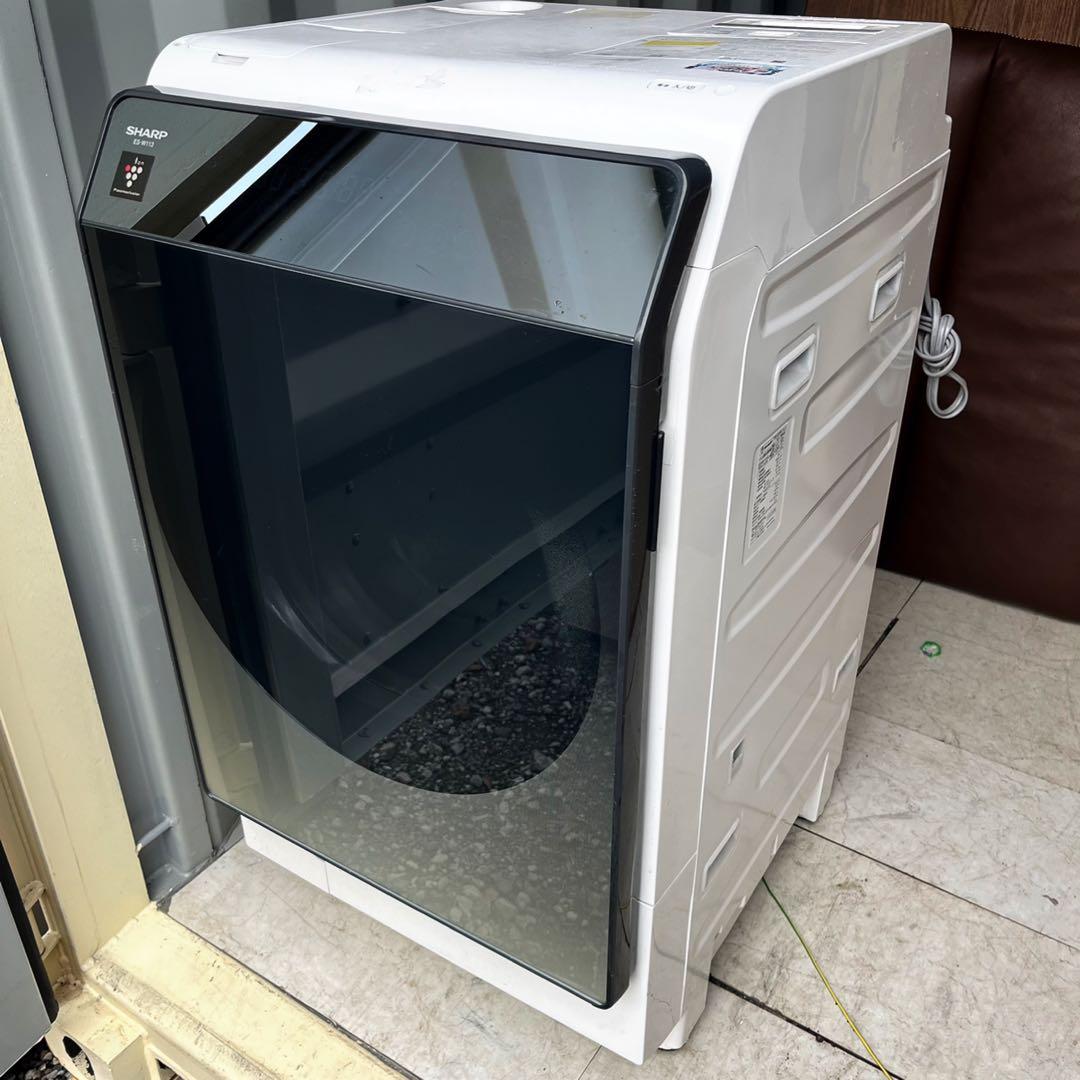 送料無料！※ジャンク品 SHARP ドラム式洗濯機 ES-W113