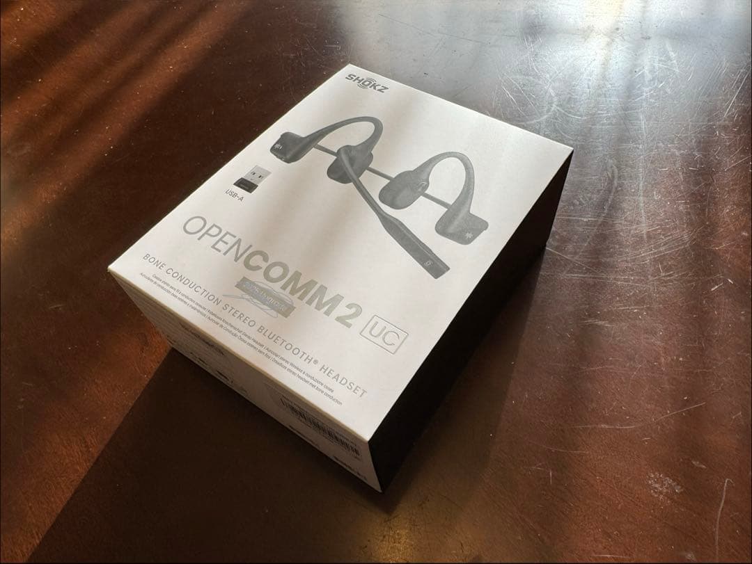 Shokz OpenComm2 UC アップグレード前モデル　骨伝導イヤホン