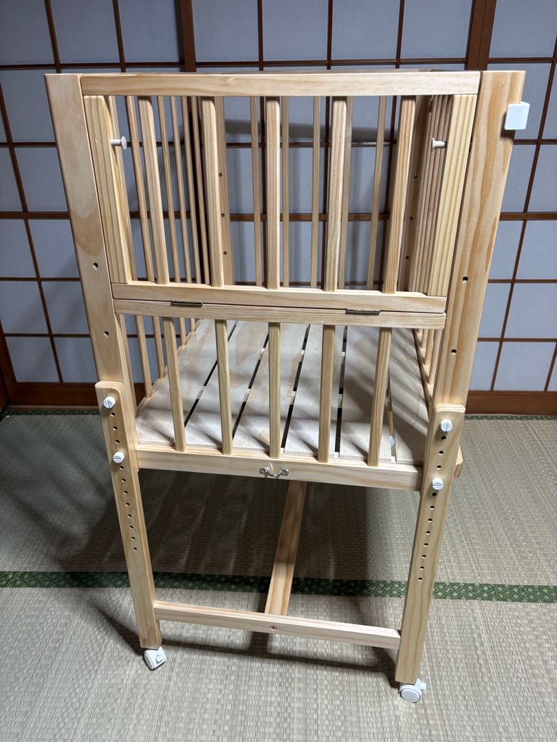 大和屋/ベビーベッド　そいねーるミニ　ナチュラル