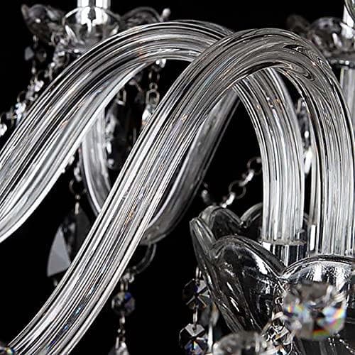 シャンデリア クリスタル (プラスチックではない) 6灯 エスティークE17 a