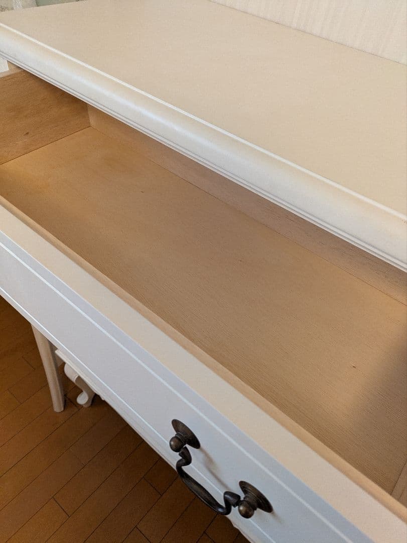 ホワイト木製チェスト 5段 ①