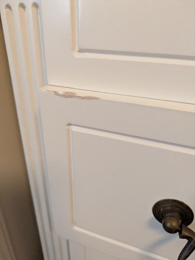 ホワイト木製チェスト 5段 ①