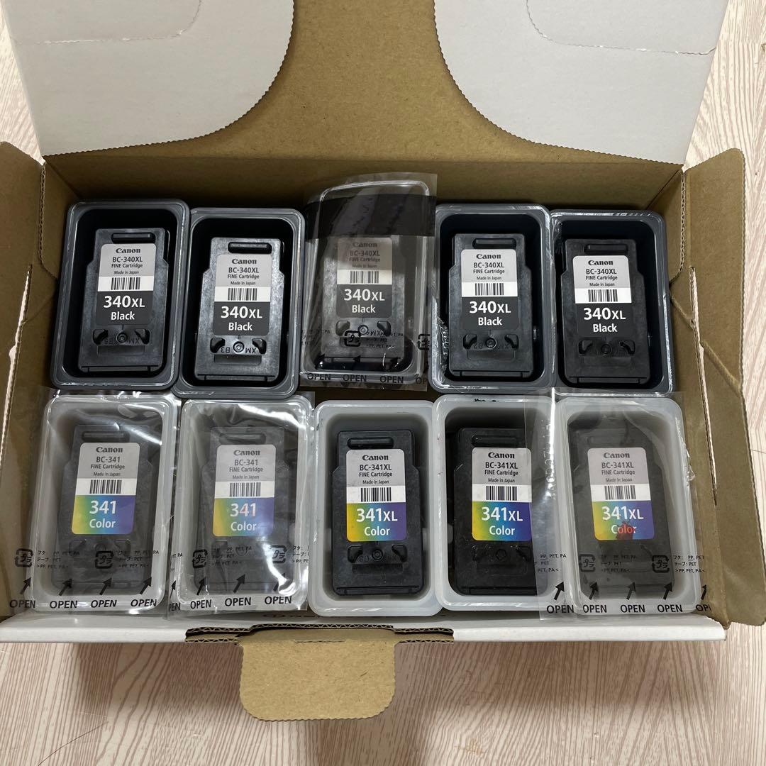 canon純正インクカートリッジ10個【使用済】 340xl 341xl