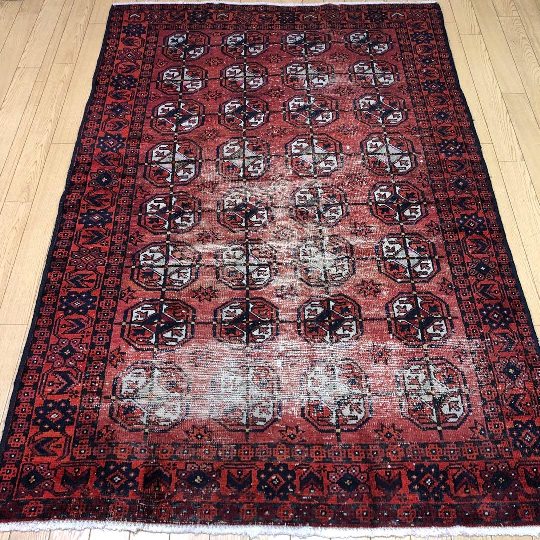 ペルシャ絨毯 ヴィンテージラグ 180×120 手織り オールド persia