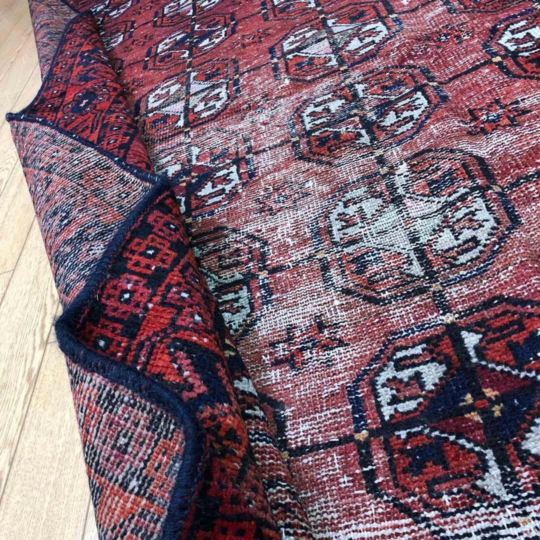 ペルシャ絨毯 ヴィンテージラグ 180×120 手織り オールド persia