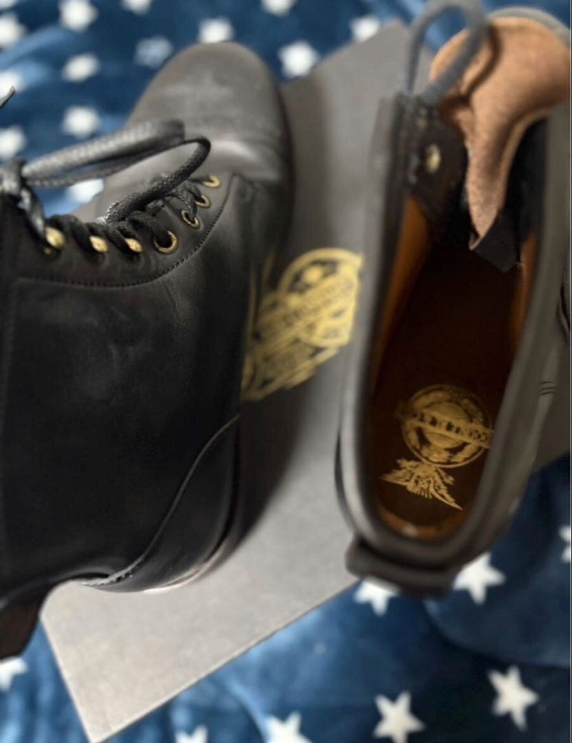 RRL BOWERY ブーツ　BLACKsize 11D 袋　箱　変え紐付き
