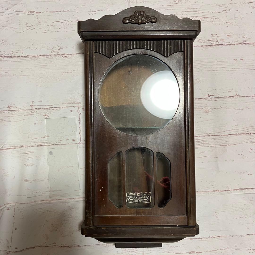 掛け時計　柱時計　ウォールラック　昭和レトロ　アンティーク　古時計