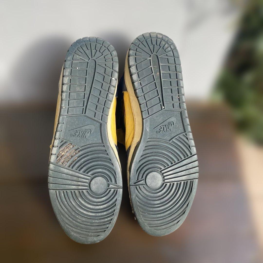 NIKE ダンクハイ　オリジナル　イエロー/ネイビー