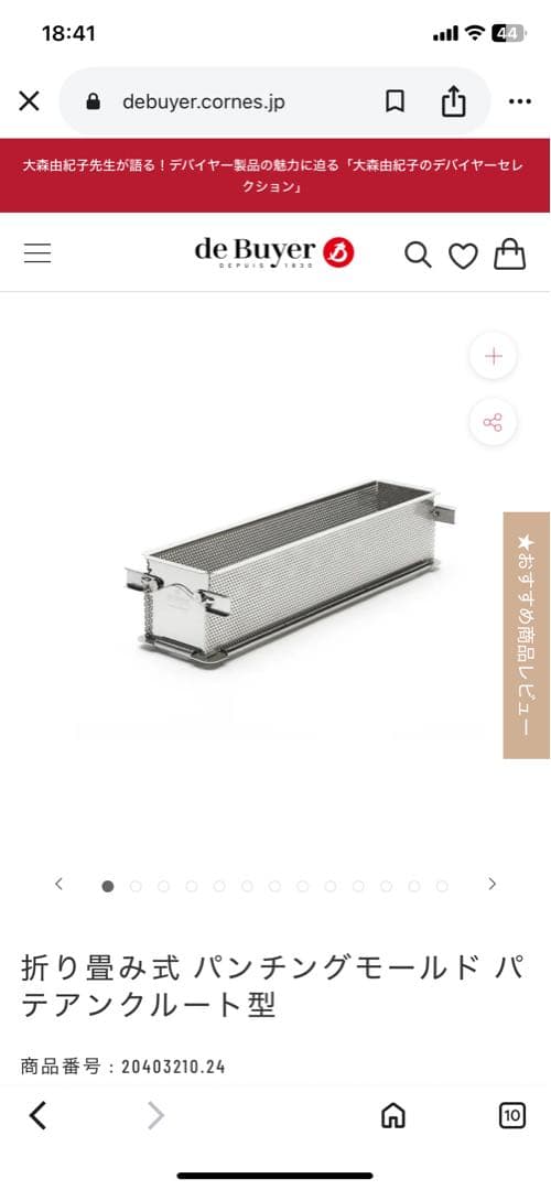 折り畳み式　パンチングモールド パテアンクルート型