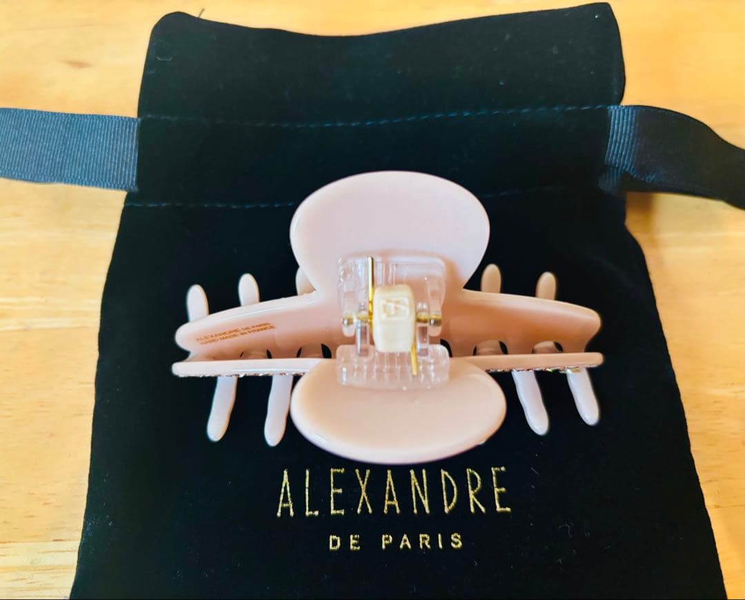 ALEXANDRE DE PARIS ヘアクリップ ピンク