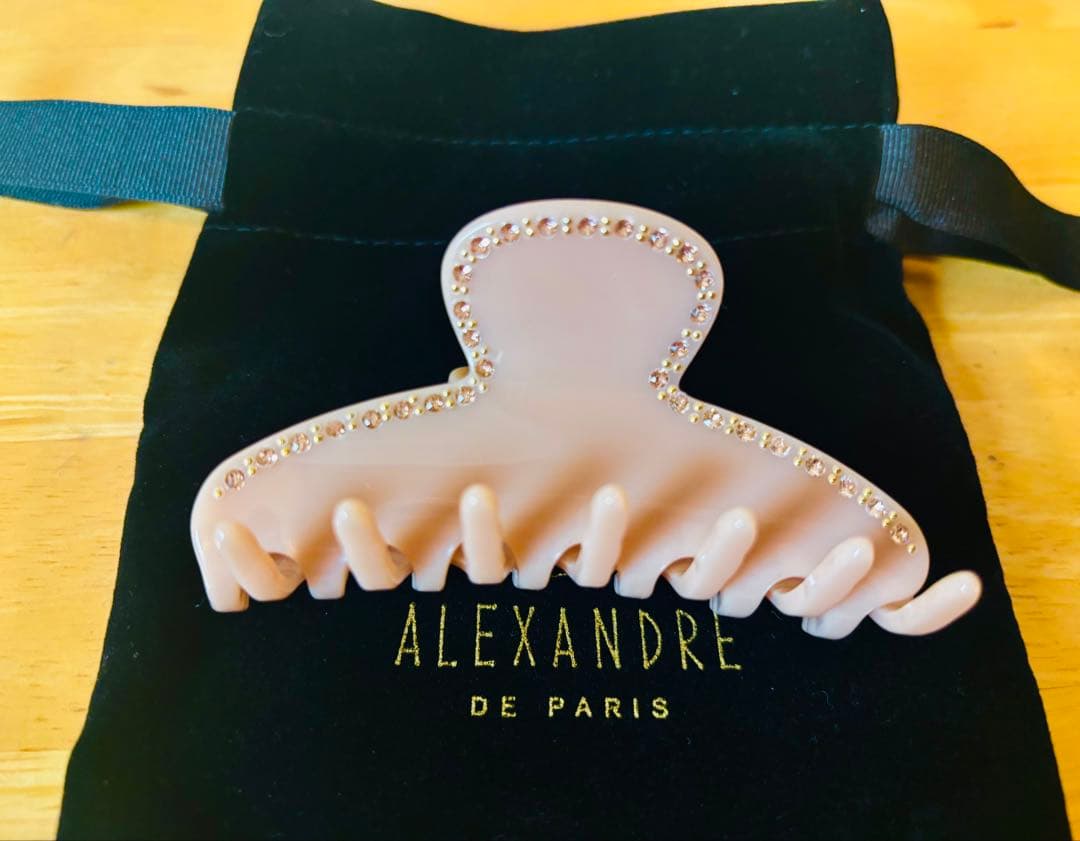 ALEXANDRE DE PARIS ヘアクリップ ピンク