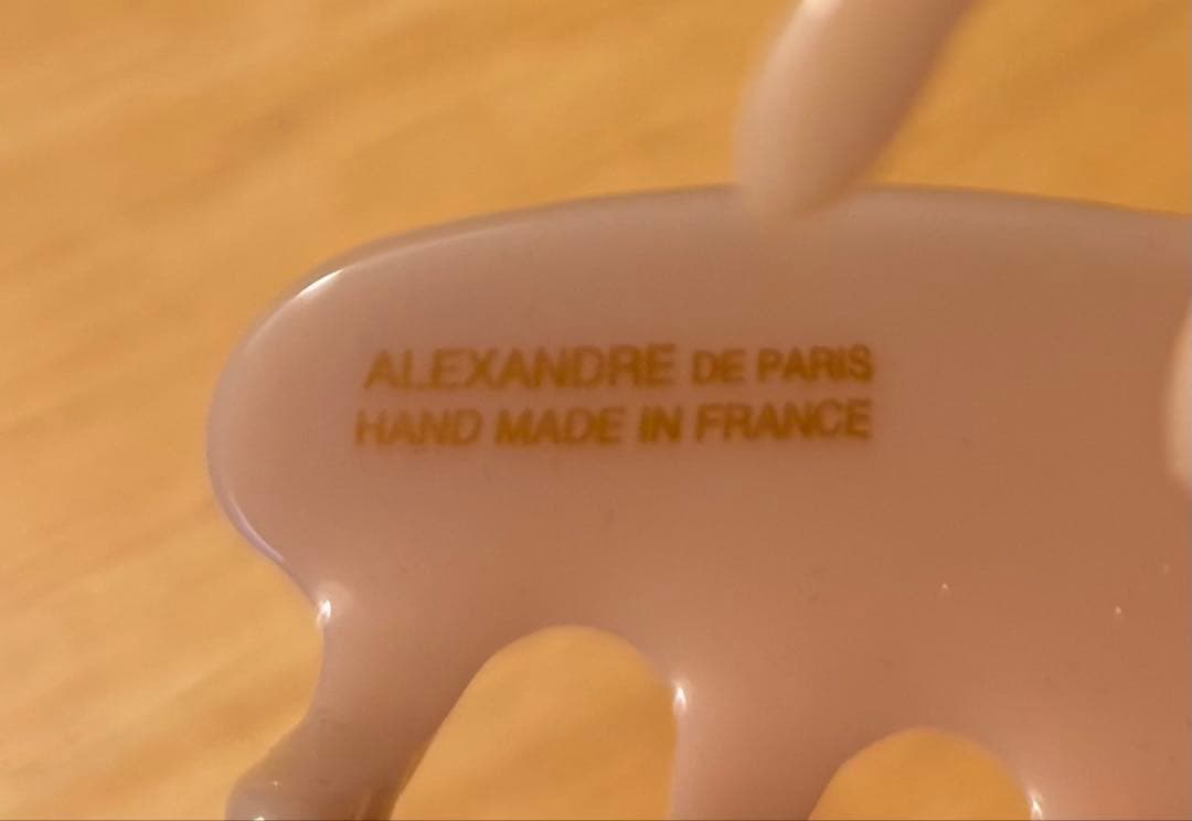 ALEXANDRE DE PARIS ヘアクリップ ピンク