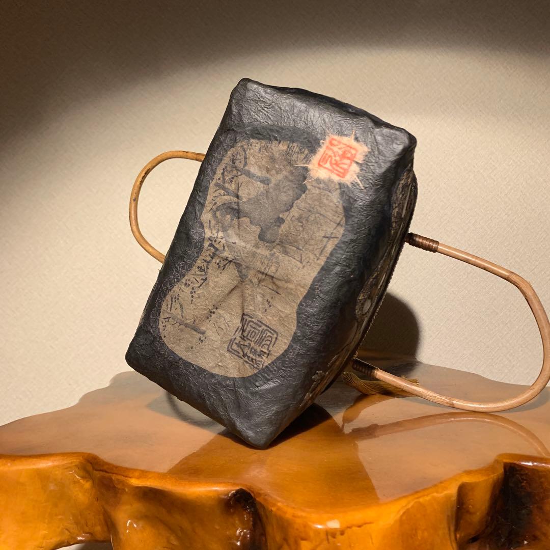 た*ん様 ＊一閑張りバッグ（龍神）柿渋染