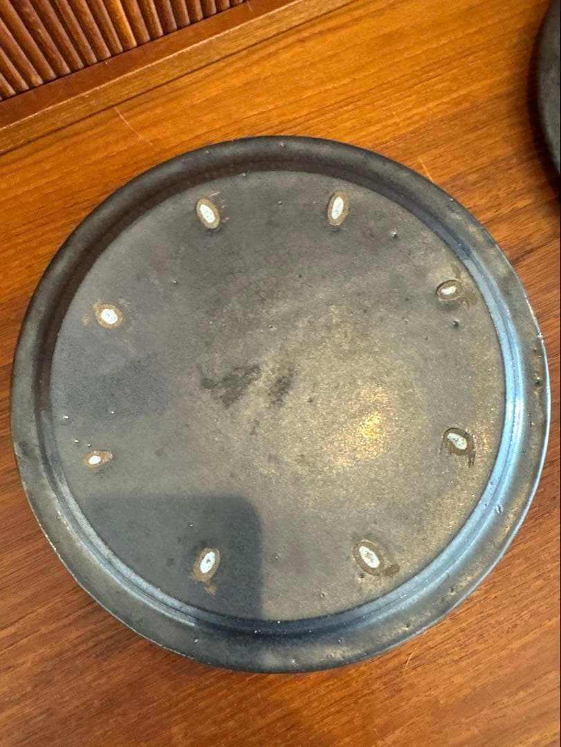 船串篤司 プレート 黒 24cm 2枚セット