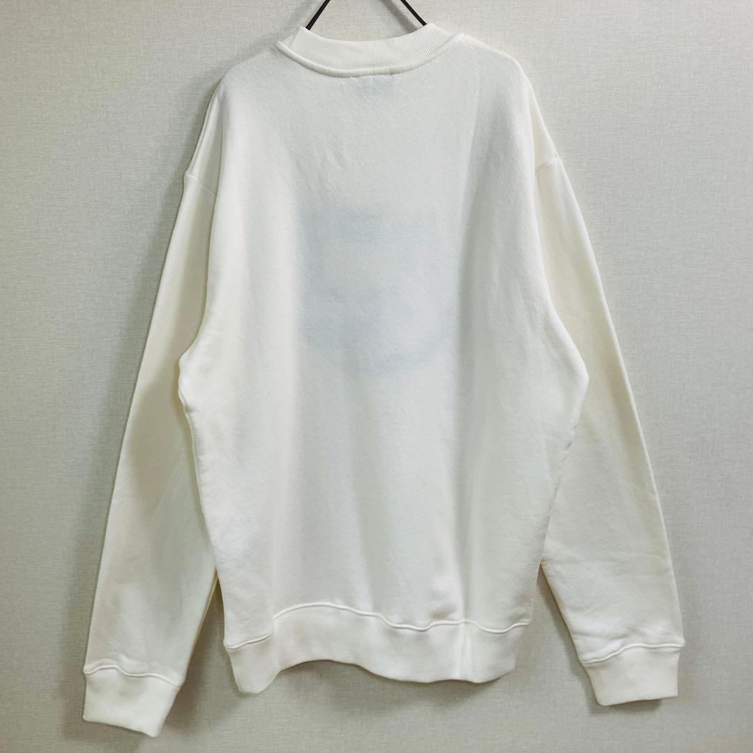 【激レア】メゾンキツネ スウェット サイズM　ビックロゴ 白 タグ付き