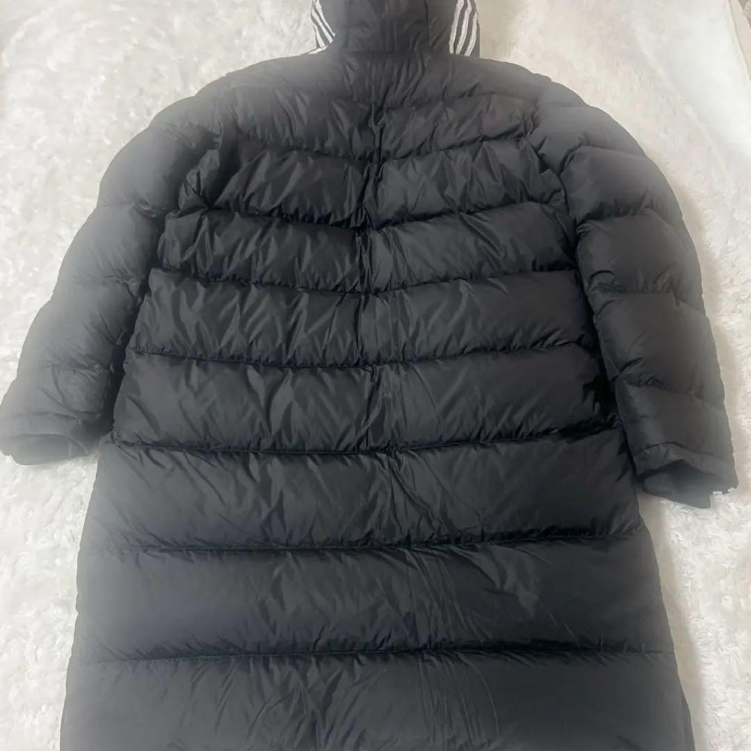 アディダスadidasトレフォイルロゴ ダウン ベンチコート 肉厚 ブラック M