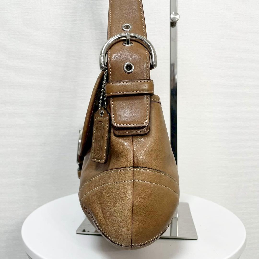 y2k❤️ COACH ソーホー レザー フラップ ショルダーバッグ