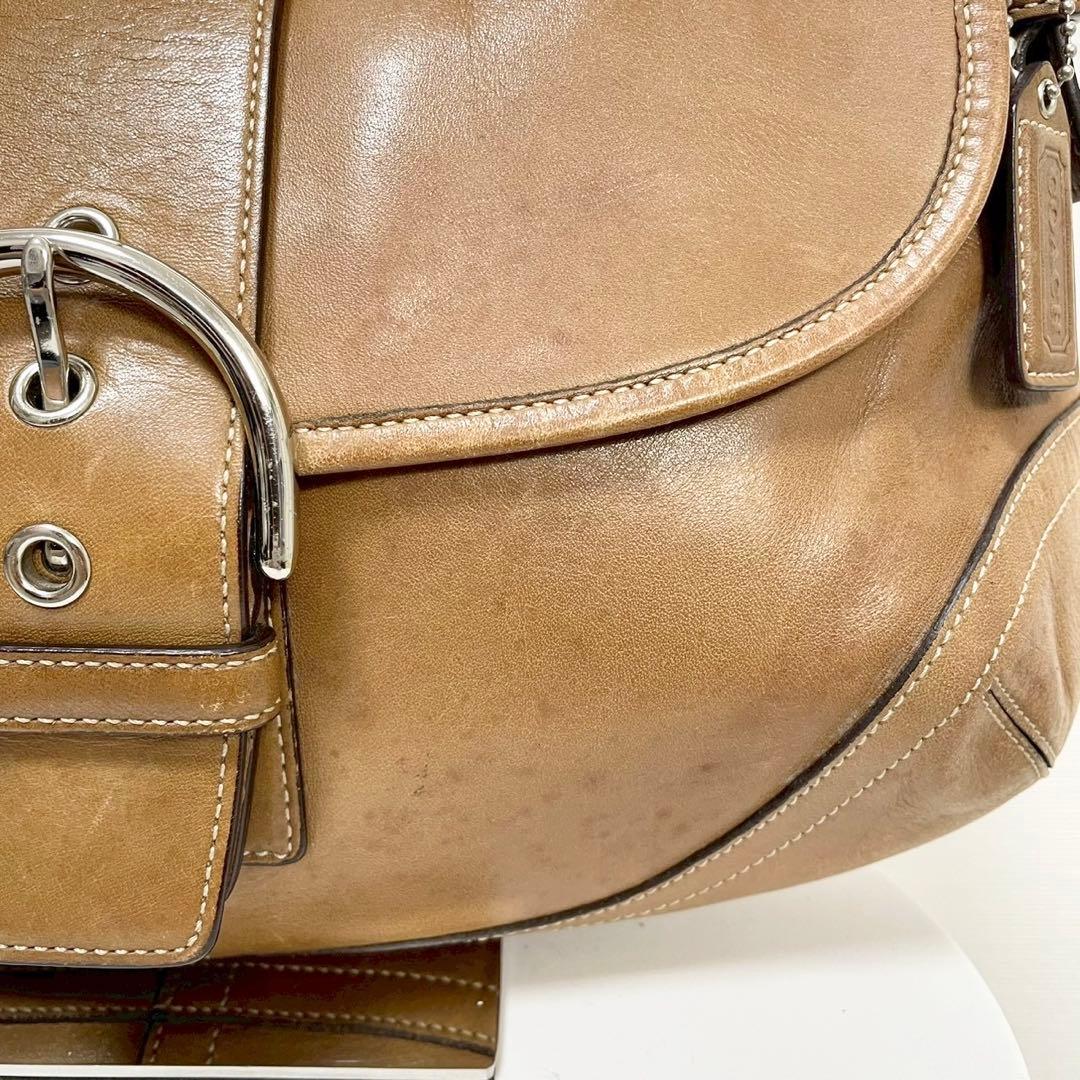 y2k❤️ COACH ソーホー レザー フラップ ショルダーバッグ