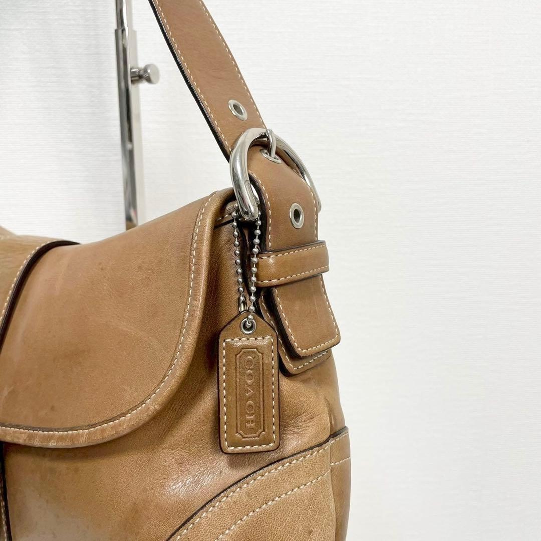 y2k❤️ COACH ソーホー レザー フラップ ショルダーバッグ
