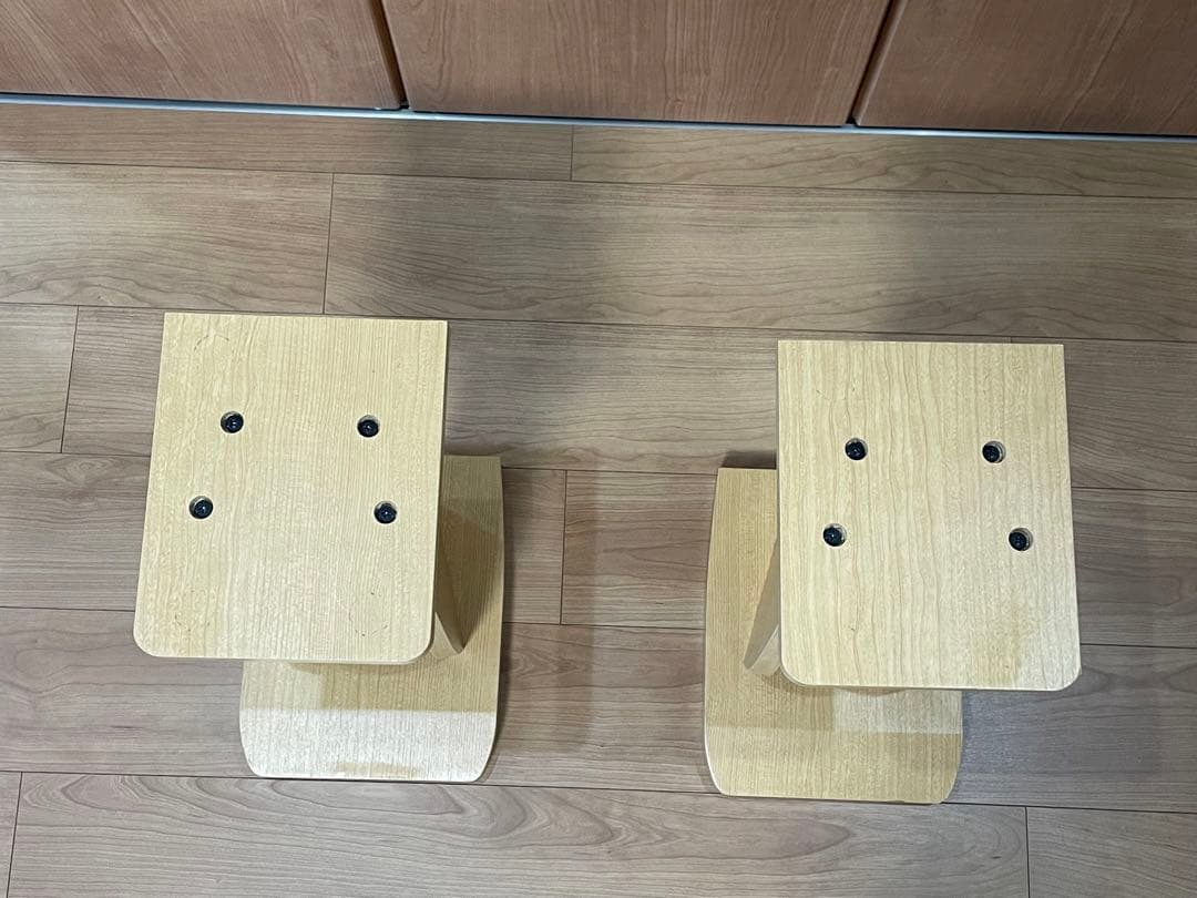 【希少 廃盤モデル】ハヤミ工産　木製スピーカースタンド　NX-300