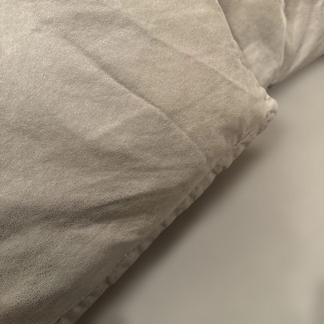 グレー2人掛けファブリックソファ　　おしゃれソファ長椅子