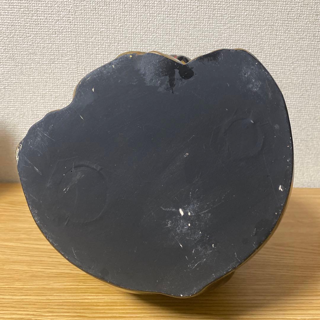 【特大】黒招き猫　開運黒手長小判猫（右手）10号　高さ35cm 黒猫　貯金箱