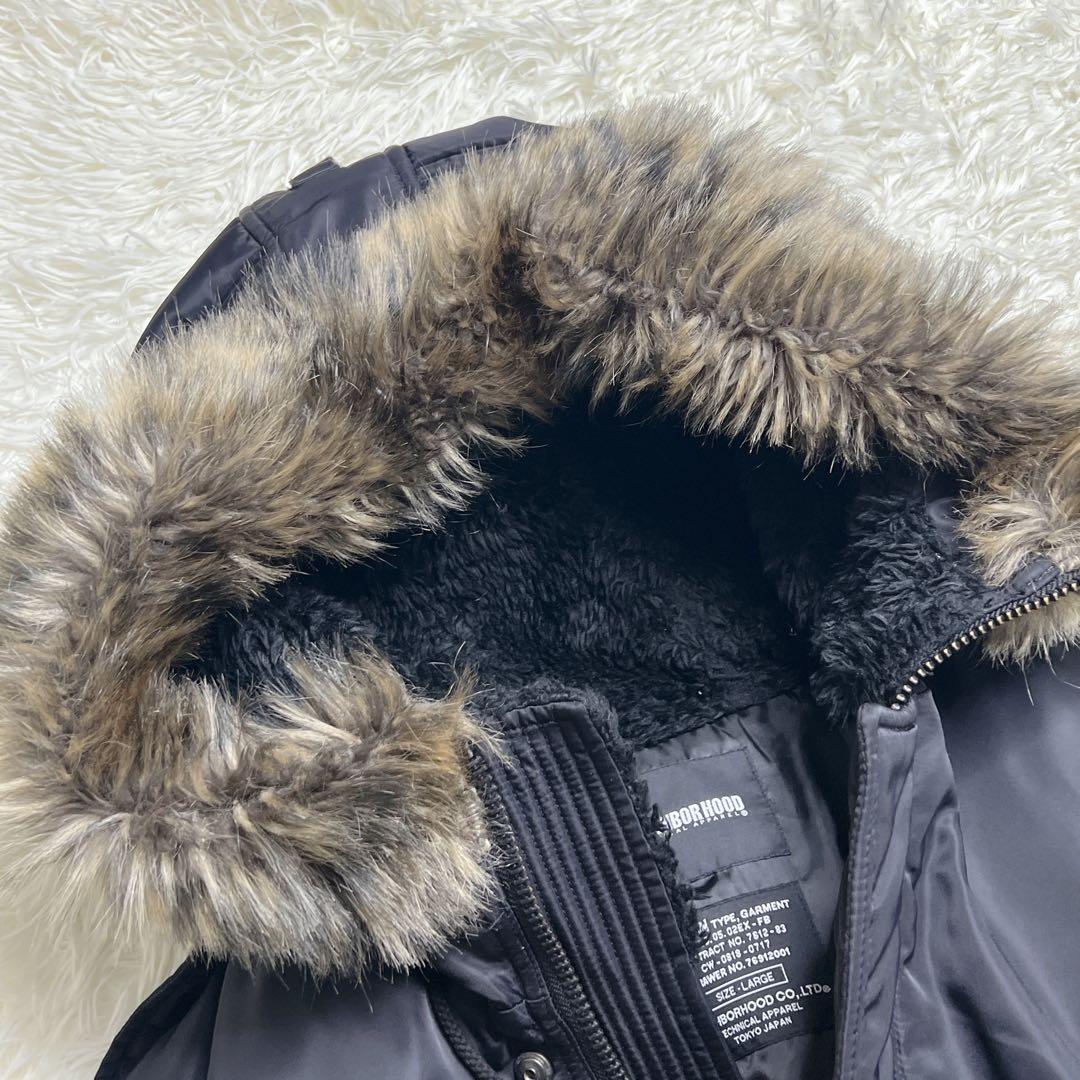 NEIGHBORHOOD N-3B 中綿 フライトジャケット L 黒　アーカイブ