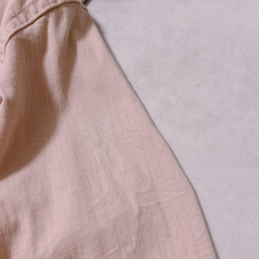 ピンクハウス デニム調 ブラウス ピンタック フリル　リボン フード ジャケット