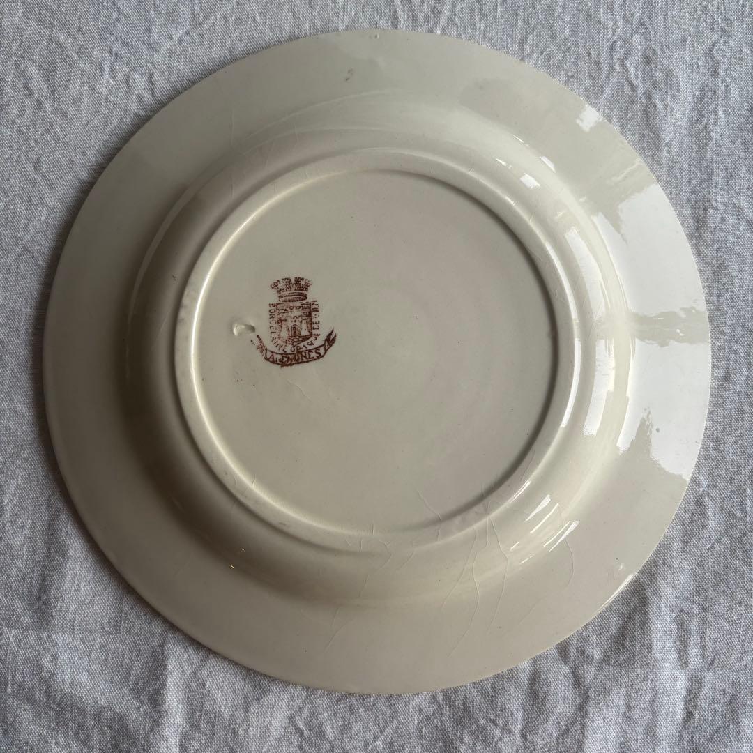 フランスアンティーク ジアン Anemones プレート2枚セット