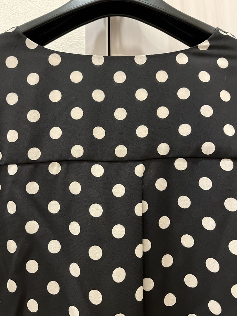 FOXEY Daisy Lin♡ドット柄長袖ブラウス トップスsize38