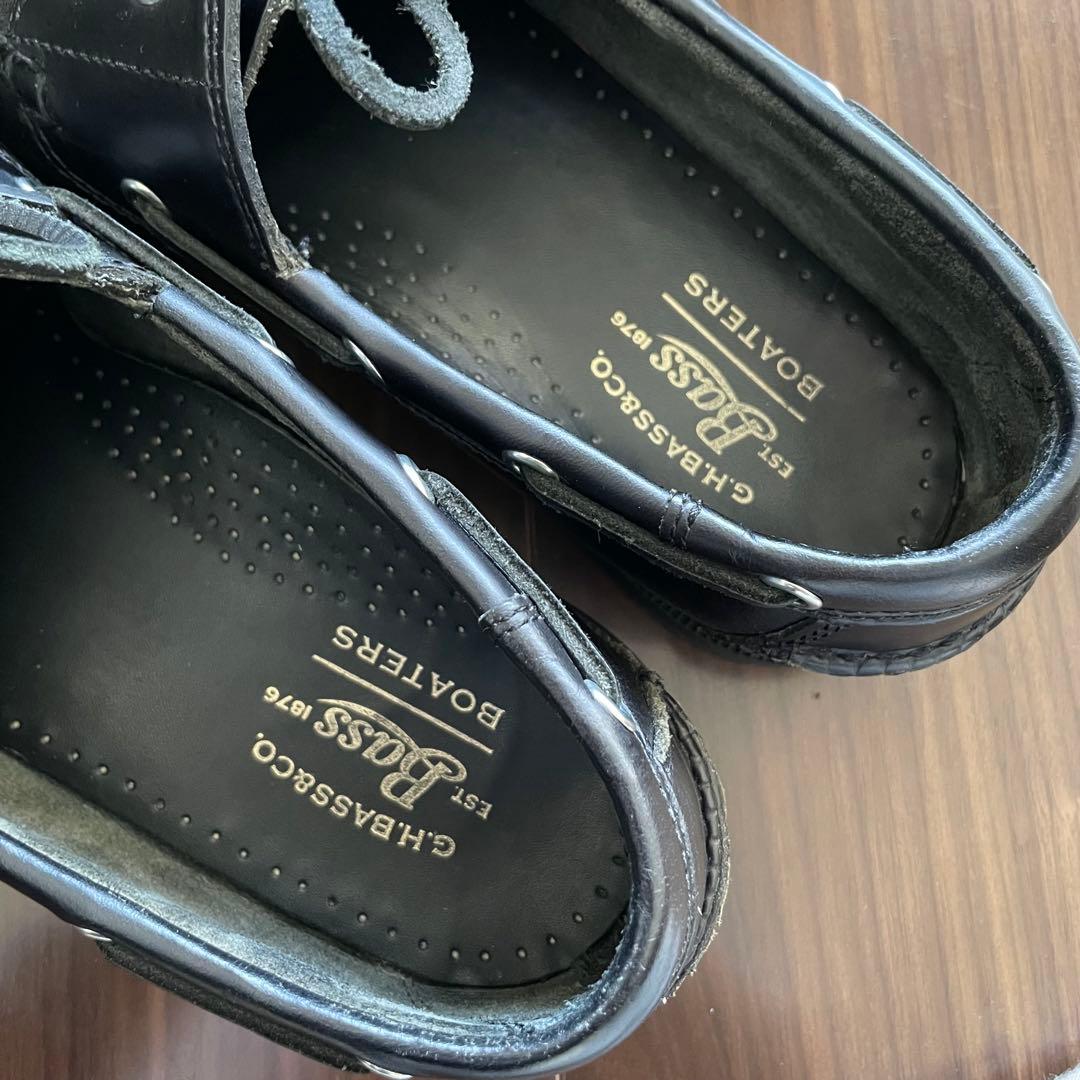 G.H. Bass & Co. ブラックデッキシューズ　US8（26cm相当）