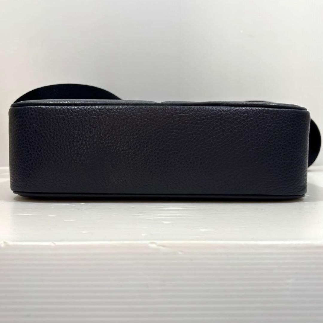 COACH コーチ　ショルダーバッグ トンプソン　シグネチャー　ネイビー