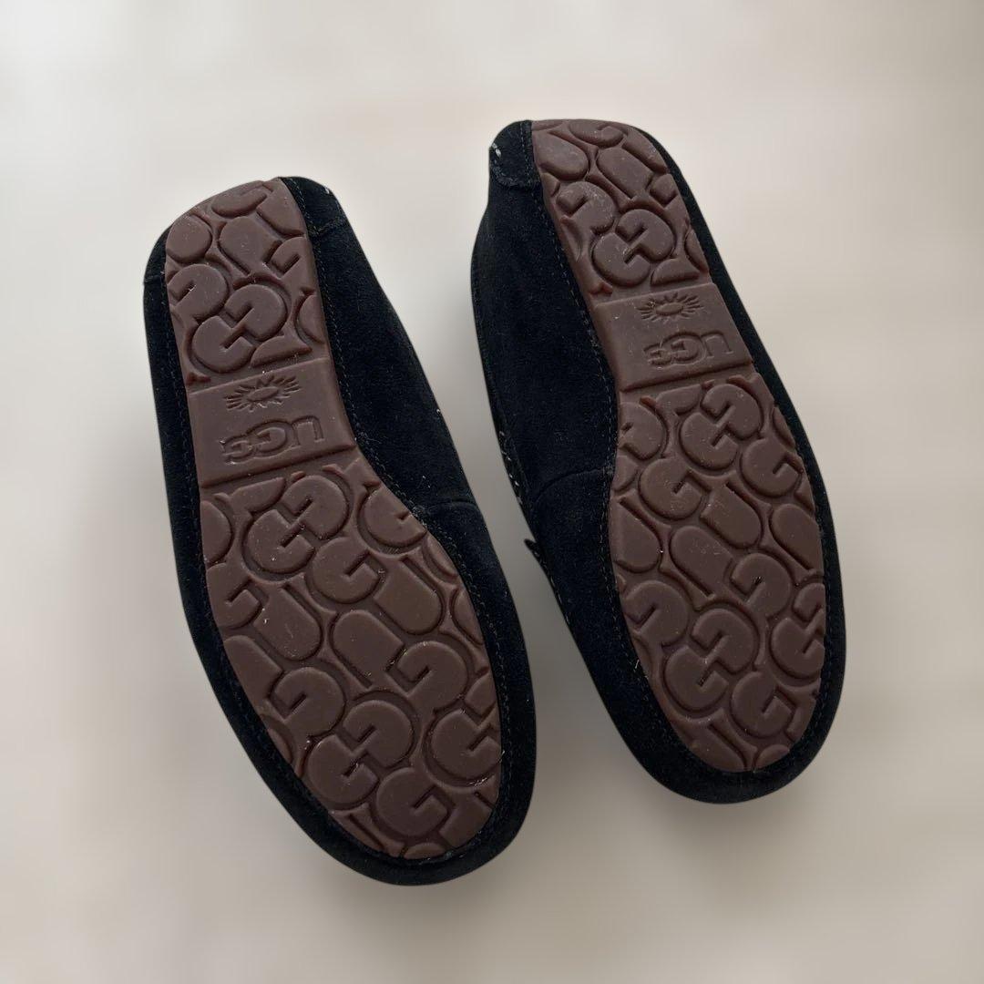 【美品】UGG ブラック モカシン 24cm