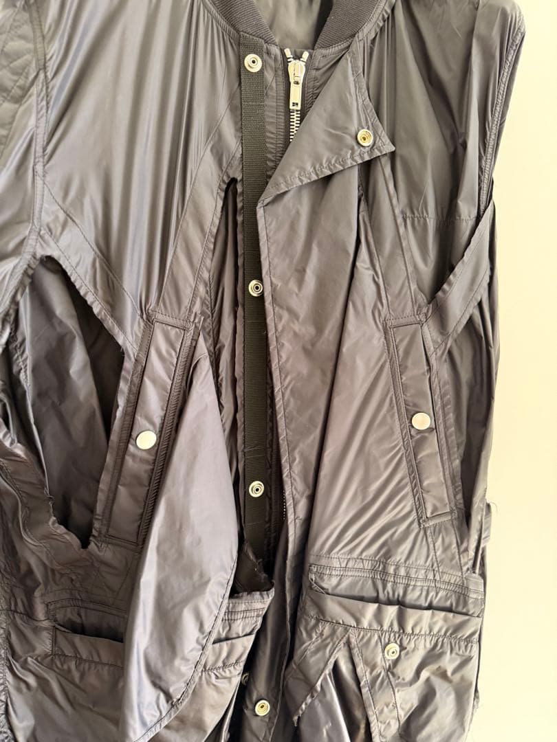 Rick Owens SS19 Rod Cut Out Jacket 黒