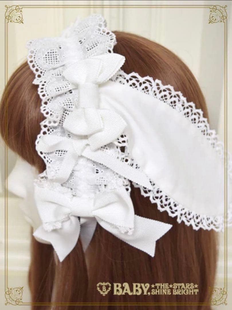 うさくみゃちゃんのうさみみヘッドドレス 黒黒 ブラック