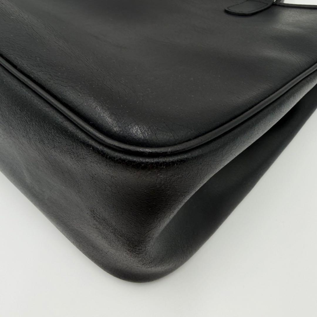 LONGCHAMP ロンシャン ロゾ ハンドバッグ レザー ブラック A4可