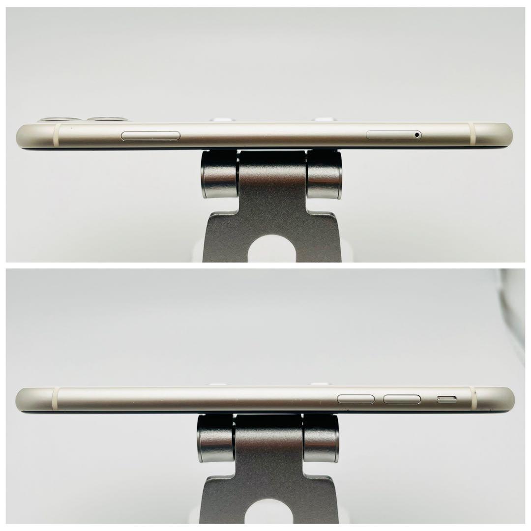 B 100% iPhone 11 64 GB SIMフリー ホワイト 本体