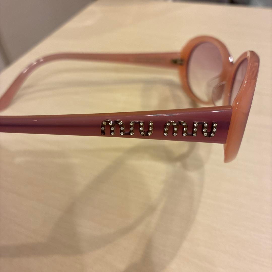 よ*ん様 即日発送　Miu Miu ピンク サングラス ストーン付き