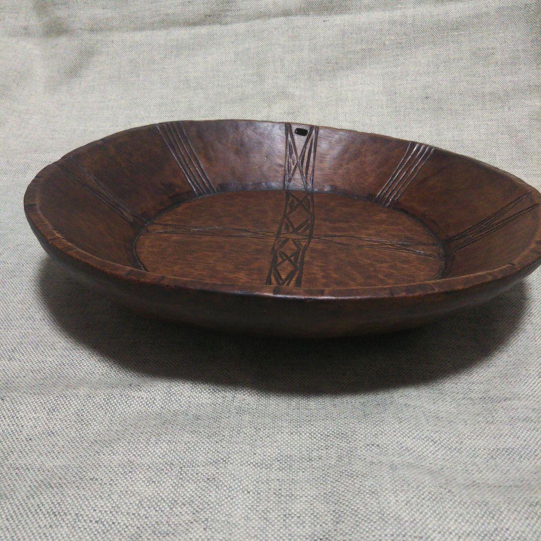 ヴィンテージ アフリカンボウル ウッドボウル エチオピア こね鉢 木皿